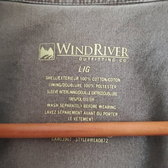 WINDRIVER Taupe Fleece + Quilted Lining Shirt Jacket- Size Large - Picture 8 of 16